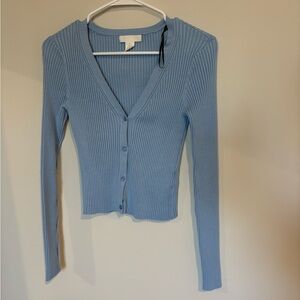 H&M Sky Blue Knit Top